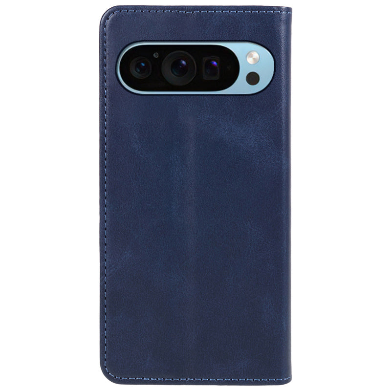 For Google Pixel 9 Pro Case Calf Texture PU Leather Magnetic Flip Folio Phone Cover For Google Pixel 9 Pro Case Calf Texture PU Leather Magnetic Flip Folio Phone Cover